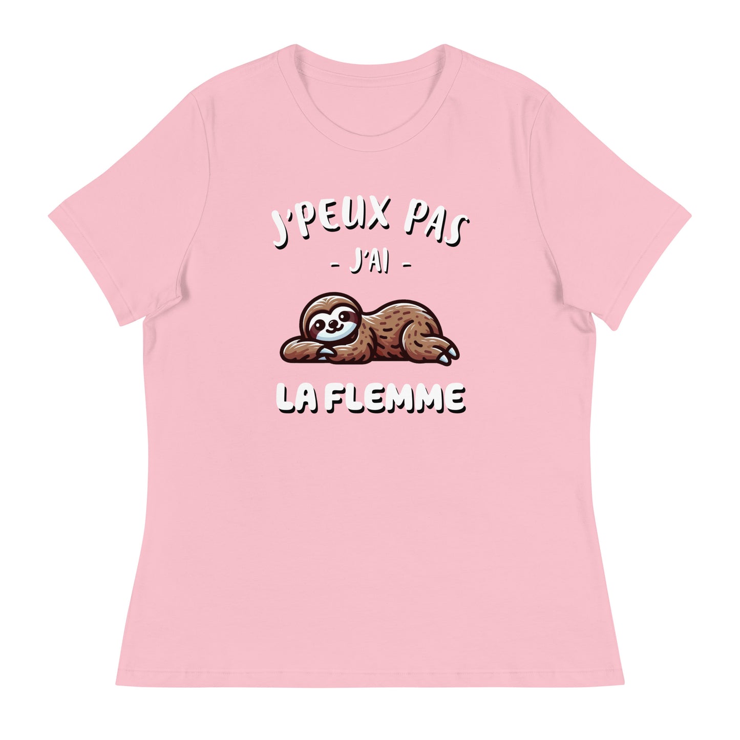 T-shirt femme - J'peux pas - J'ai la flemme